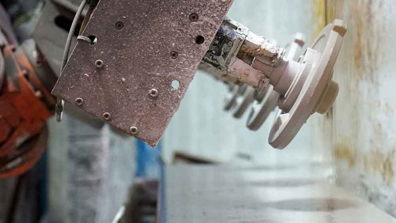 flow coating process of casting coating