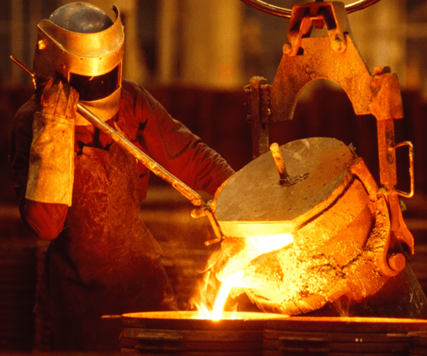 metal pouring